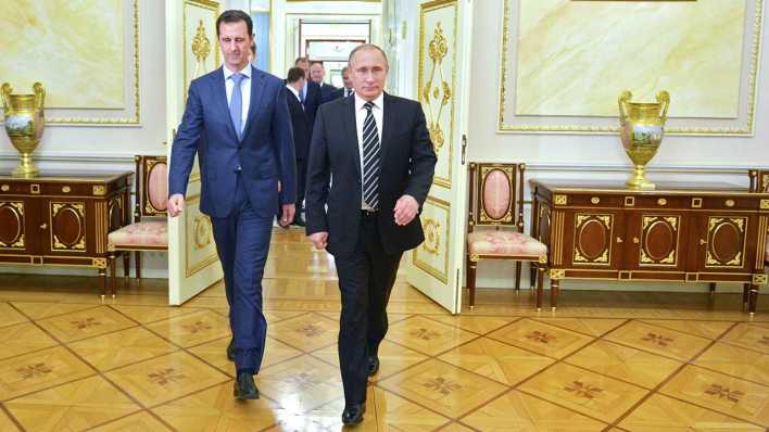 Syriens Präsident Assad und Russlands Präsident Putin (Bild: dpa)